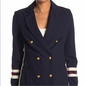 NWT! Vertigo Paris Collegiate Double-Breasted Blazer.